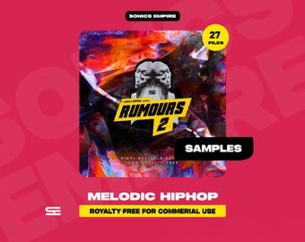 Paquete de muestras de trap hip-hop, bucles de vinilo Rumours 2, kit de rap Cloud