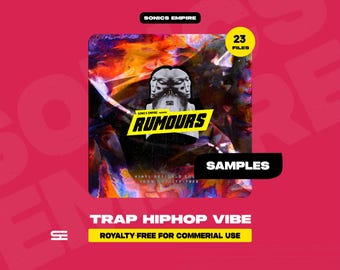 Paquete de muestras de hip-hop y trap, cortado en vinilo, WAV libre de regalías, listo para FL Studio y Ableton