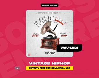 Paquete de muestras de hip hop – Vintage Climax – Descarga digital, kits de vinilo sin regalías para rap y trap