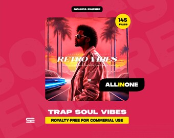 Paquete de muestras de vibraciones retro, bucles retro futuristas, batería MIDI, kit de producción musical