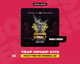 Sample Pack de Trap y Hip Hop "Signals" / Descarga digital instantánea / Libre de regalías de Sonics Empire
