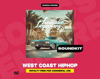 Paquete de muestras de hip hop de la costa oeste: kits de construcción legendarios de lowrider, one-shots de batería y MIDI