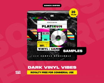 Paquete de muestras de vinilo para Trap Drill Lofi, bucles analógicos de vinilo platino, kit de productor musical