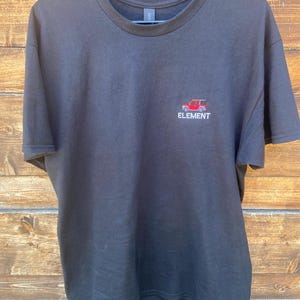 Element Car Embroidery T-shirt black