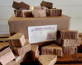Hardwood Grilling Chunks for Smoking Meat | Air-Dried BBQ Wood | Multiple Flavors & Sizes  | Natural Hardwood Smoking Fuel