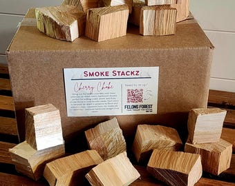 Premium Hardwood Chunks for Smoking Meat | Air-Dried BBQ Wood | Multiple Flavors & Sizes  | Natural Hardwood Smoking Fuel