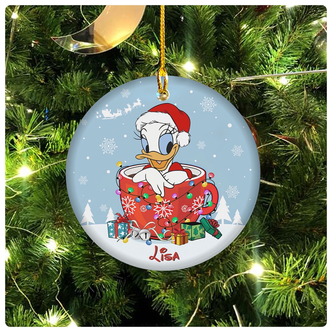 Personalized Daisy Duck Ornament Daisy Duck Christmas Ornament Family