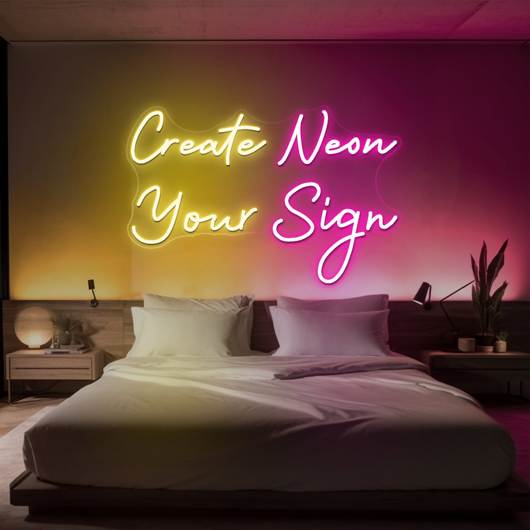 Custom Neon Sign Battery Neon Aesthetic Custom Neon Signs Etsy