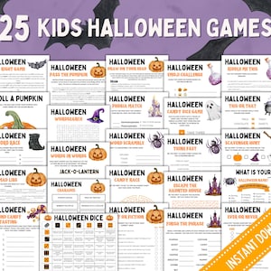 Halloween Games, Halloween Party Games, Halloween Activities, Halloween Games for Kids, Halloween Printable, Halloween Activities Bundle