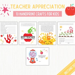 Teacher Appreciation Craft | End of Year Teacher Gift | Teacher Appreciation Gift | Printable Teacher Gift | Teacher Appreciation Week