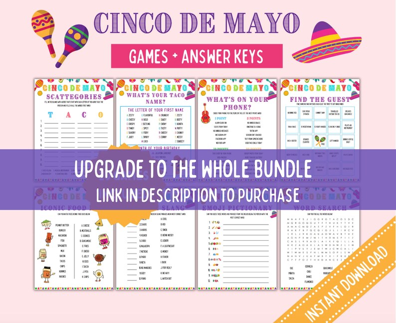 Fiesta Game Fiesta Jokes Cinco De Mayo Party Game Cinco De Mayo Jokes ...