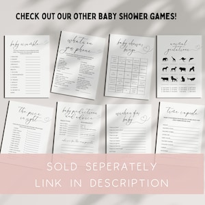 baby shower game for baby's first abc coloring book for guests to color in a page and keepsake for the baby