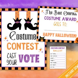 Halloween Kostüm Preis Urkunden - Bestes Kostüm | Halloween-Kostüm-Preisträger | Kostümparty Auszeichnungen | Halloween-Kostümparty