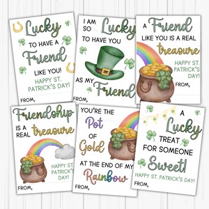 Happy St. Patrick's Day Treat Tags | Instant Download | Rainbow Favor Tag | Appreciation Tag | Printable Happy St Patricks Day Gift Tag