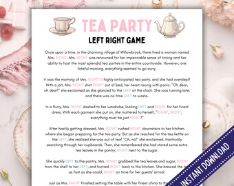 Spill the Tea Game Tea Party Games Printable Tea Party Activities Girls ...