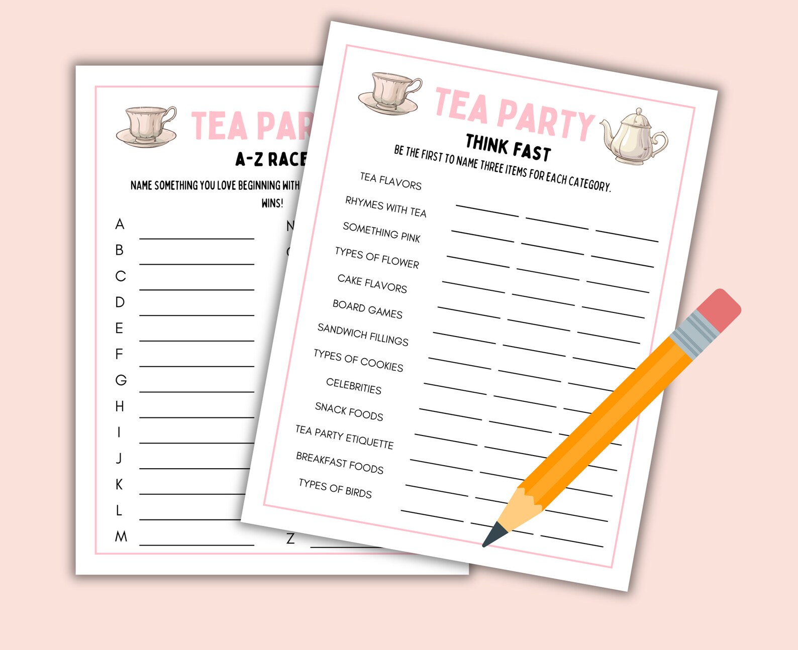 Tea Party Games | Tea Party Games Adults Kids Toddler | Tea Party ...