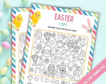 Ostern Spionagespiel: Druckbare Aktivität für Kinder und Erwachsene (Digitaler Download)