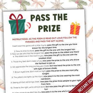 Christmas Pass the Gift Game Printable - Il 300x300.6447443751 Dw80 