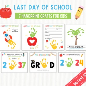 Last Day of School Craft | Last Day of PreSchool | Preschool Graduation Keepsake | Last Day of Preschool Handprint | Last Day of PreK