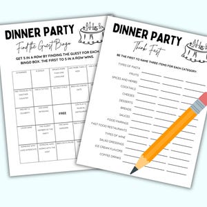 Dinner Party Games | Printable Dinner Party Games | Dinner Games ...