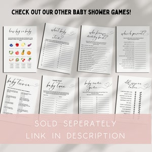 baby shower game for baby's first abc coloring book for guests to color in a page and keepsake for the baby