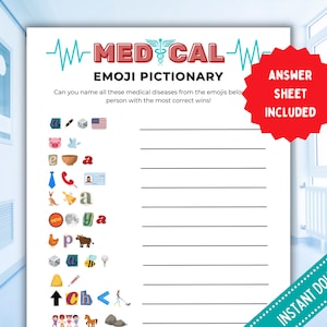 Medical Game, Printable nursing Games, Doctor games, Radiology games, Hospital party activities, Nursing graduation Games, Nurses Week
