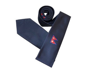 Nepal Flag - Microfiber Handcrafted Ties