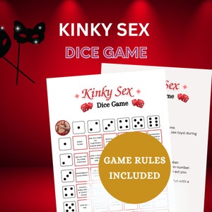 Couples Kinky Sex Game | Adult Dice Game | Printable Adult Game | Naughty Game for Him and Her | Drinking Sex Game | Digital Download A4