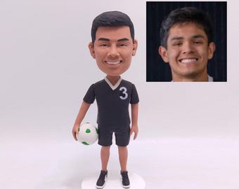 Benutzerdefinierte Fußball Bobbleheads Fußballspieler Figur, Weihnachtsgeschenke für Fußballfans Ihn