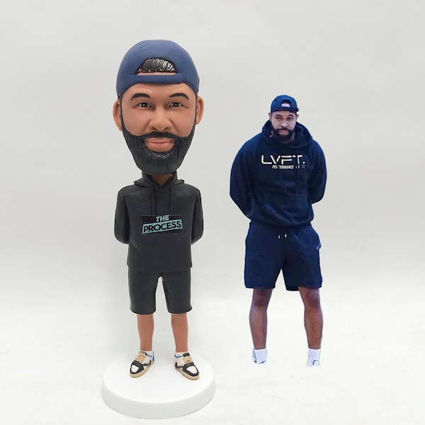 Custom Coach Bobblehead, Personalized Soccer, Baseball, Hockey, Volleyball Coach Figurine