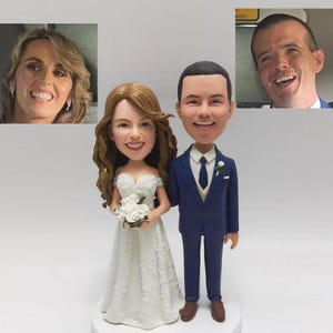 Couple de figurines à pompon personnalisé, cadeaux d'anniversaire pour couples, décoration de gâteau de mariage, cadeaux de mariage, cadeaux d'anniversaire de la Saint-Valentin