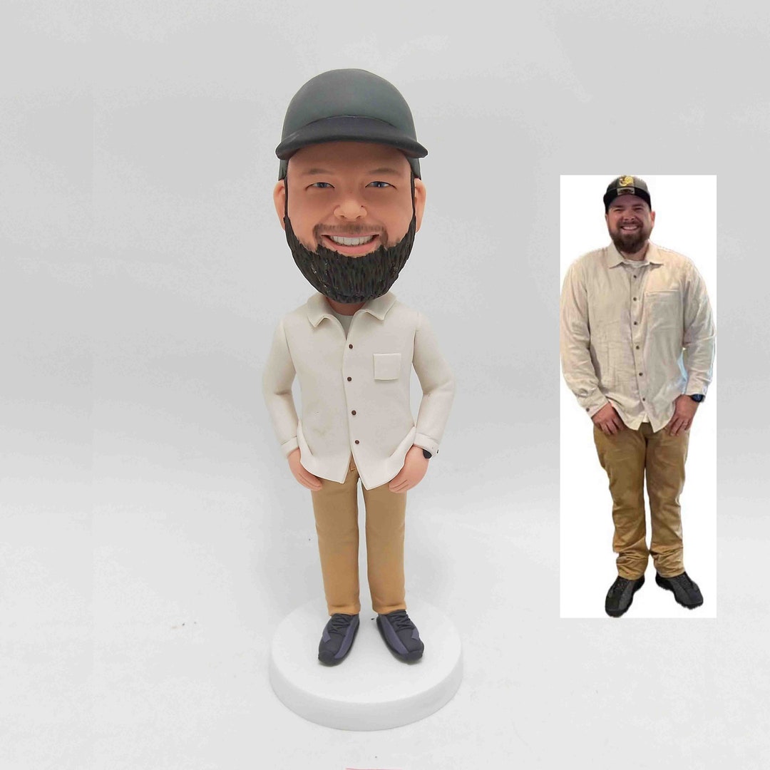 Cool Guy Bobblehead - Custom Man Gift Figurine Doll