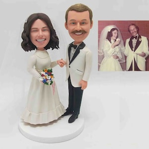 Custom Parents Bobbleheads Personalized Wedding Anniversary Gifts for Couple Unique Christmas Gift