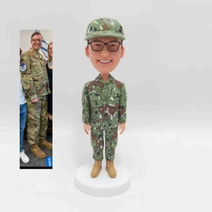 Custom Soldier Bobblehead, Military Officer, Police Officer Bobblehead, Custom Bobblehead For Air Force Officer, Army Officer, Naval Officer