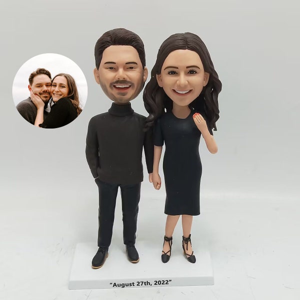 Custom Couple Bobbleheads, Personalized Wedding Gifts For Couple, Wedding Anniversary Gift For Couple, Unique Christmas Gifts For Couples