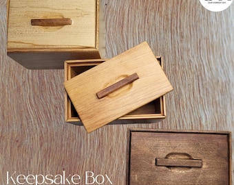 Digital Plan: Wooden keepsake box with continuous grain edge and mitred corners | Meaningful Gifts | DIY plan to build your own Memento Box