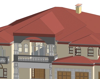 Custom  3D House  Model | Revit, SketchUp, 3ds Max | Editable Digital File