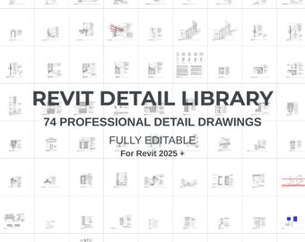 Revit Detail Library | 74 Professional Drawings (Revit 2025+)