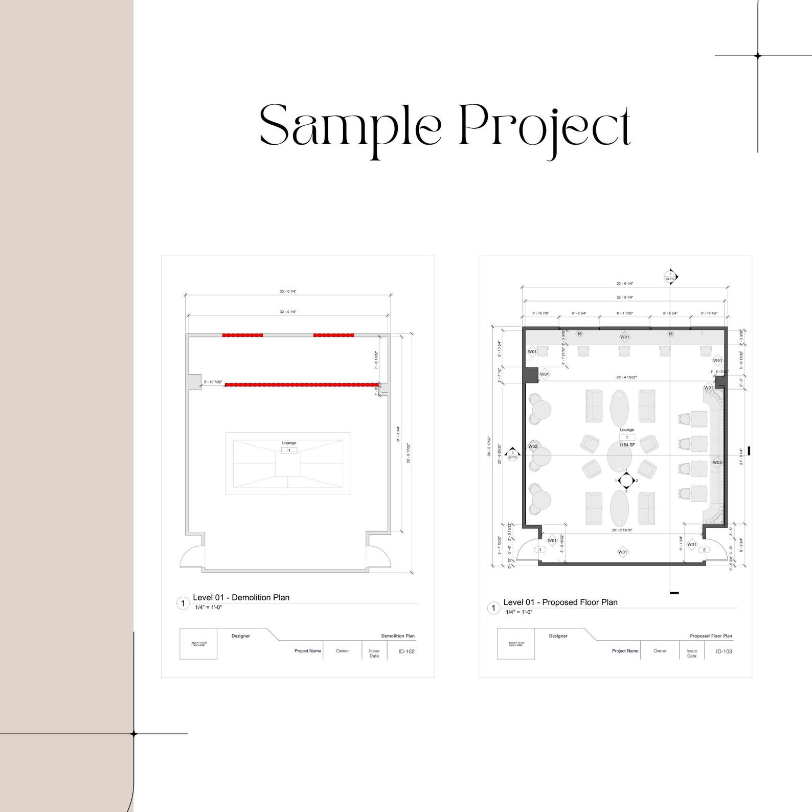 Revit Interior Design Template | Metric - Imperial | Existing ...