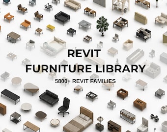 Revit Family Library | Doors, Windows, Furniture, Bathroom, Kitchen, Lighting & More | 5800+ Architectural BIM Components