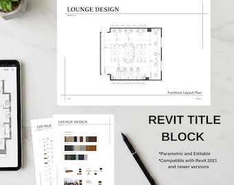 Modern Revit Title Block Set | Portrait - Landscape | IMPERIAL & METRIC Sizes