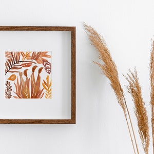 Watercolour Leaves Fall Print, Fall Printable Art, Fall Wall Art, Fall Decor, Autumn Print, Fall Sign, Fall Painting, Instant download