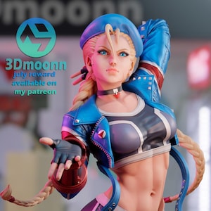 Blue Fist | Maksymalnie szczegółowa figurka 3d 12k wydrukowana żywicą