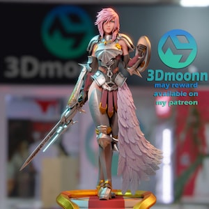 Skönhetssköld | Maximalt detaljerad 3D 12k hartstryckt figur