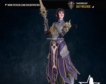 Lady of Shadow | Maximum Detailed 3d 12k Resin Printed Figure
