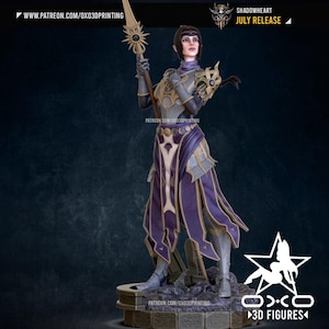 Lady of Shadow | Maximum Detailed 3d 12k Resin Printed Figure