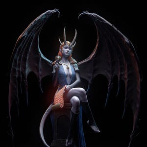 Devil Lady V2 | Maximum Detailed 3d 12k Resin Printed Figure