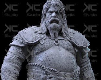 Thor The God of Thunder Fan Art 3d 12k Resin Statue Unpainted Version