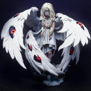 Serafino Celeste / Figura stampata in resina 3D 12k con dettagli massimi