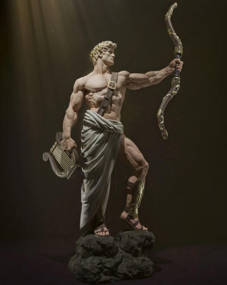 Apollo the Sun God | Maximum Detailed 3d 12k Resin Printed Figure